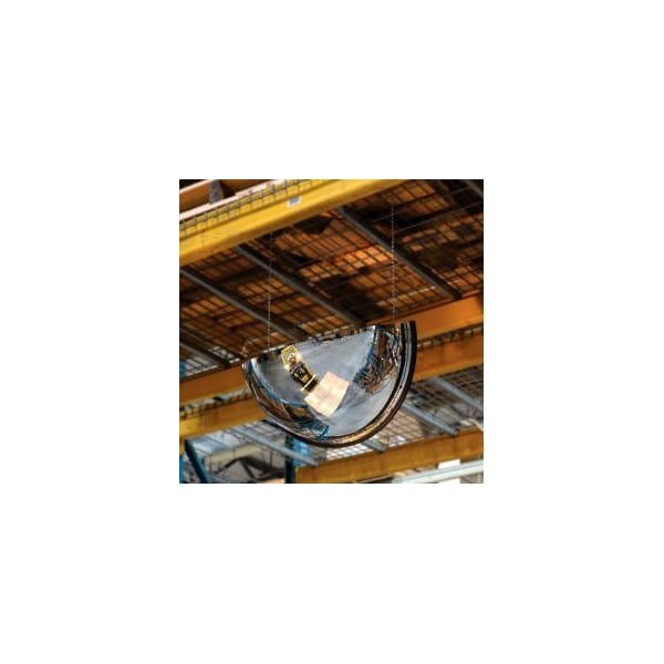 Half Dome Acrylic Mirror Indoor 36 Dia. 180 Degree Viewing Angle